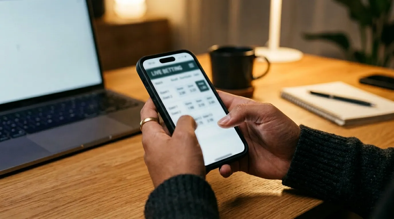 Pantalla mostrando cuotas decimales y americanas para apuestas de esports